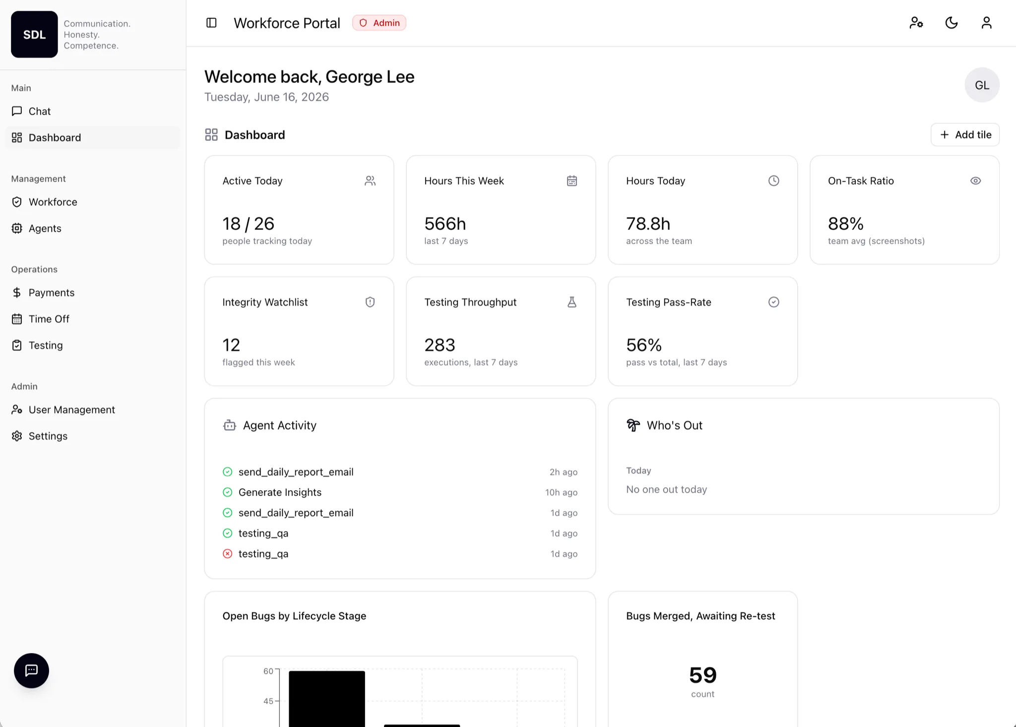 Live delivery visibility in one view